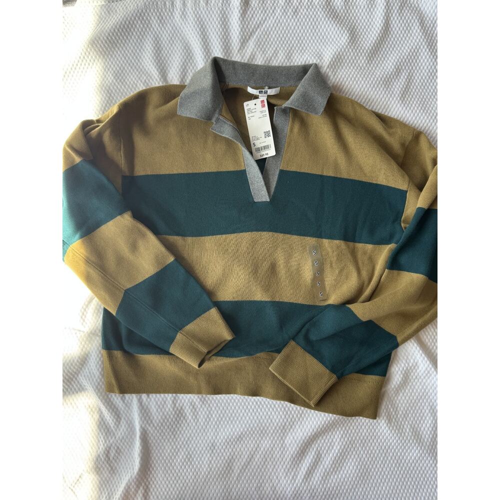 uniqlo women shirt polo sweater S - Picture 2 of 5